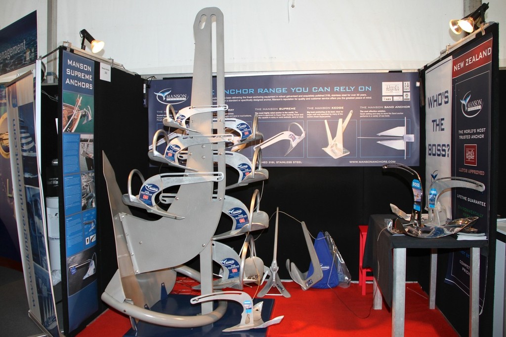 An anchor for every size of boat Manson Anchors - 2012 Auckland On the Water Boat Show © Richard Gladwell www.photosport.co.nz
